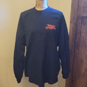 Disney Pirates Graphic Black Crewneck Top Unisex